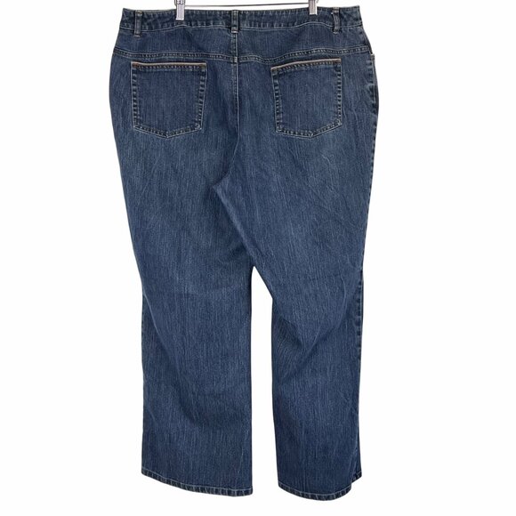 Jones New York Signature Women Stretch Denim Jeans Size 20W Relaxed Fit VGUC - Picture 2 of 15